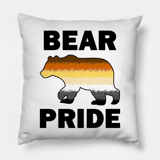 Bear Pride Pillow by topher