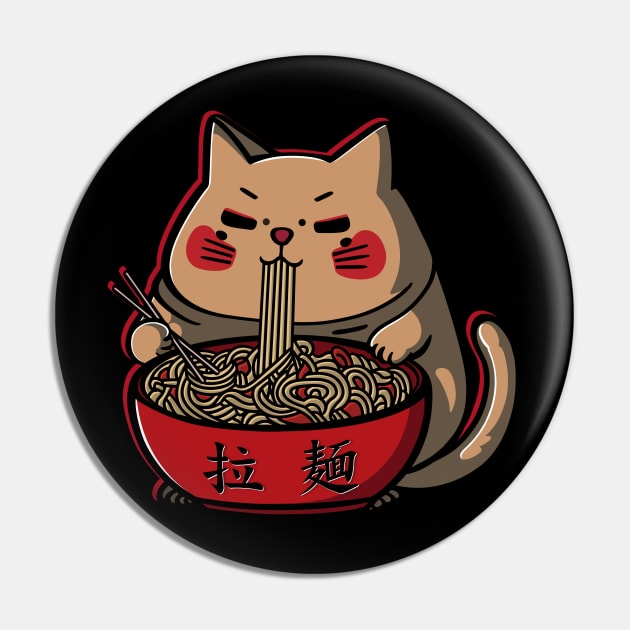 Ramen Cat Kawaii Anime Japanese Kawaii Neko Pin by gogo-jr