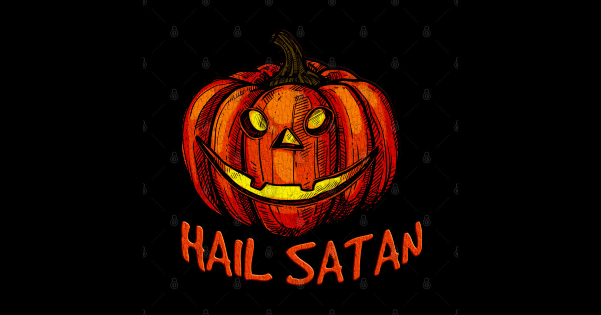 Happy Halloween Hail Satan Halloween Satanic Holiday Halloween