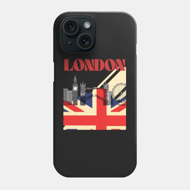 I Love London UK Travel more Wanderlust love Explore the city travel London souvenir Phone Case by BoogieCreates