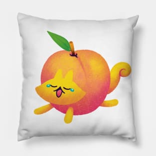 Peach Cat Pillow