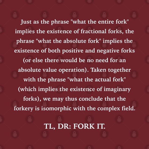 Math: What the Actual Fork? by FromMyTwoHands