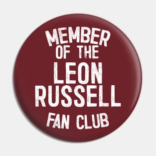 Leon Russell Fan Club Pin