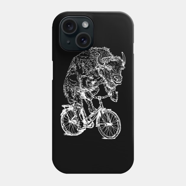 SEEMBO Bison Cycling Bicycle Cyclist Bicycling Biking Biker Bike Phone Case by SEEMBO