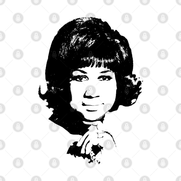Aretha Franklin Pop Art Portrait by phatvo