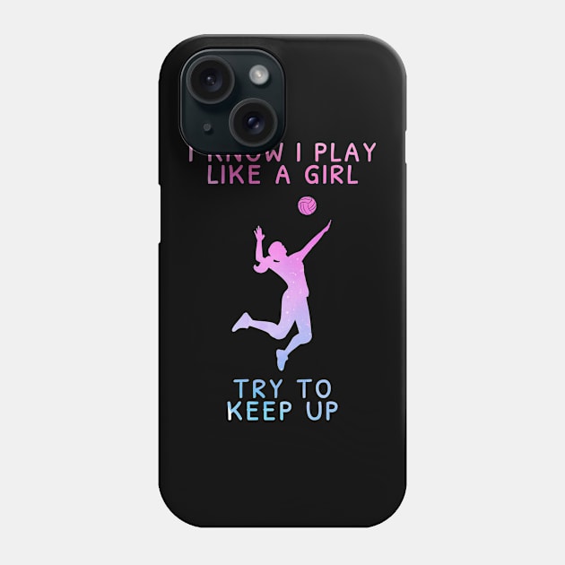 volleyball girl Phone Case by Tali Publik