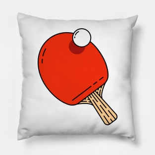 Ping Pong Paddle - Red Version - Not Text Pingpong Table Tennis Whiff Whaff Pillow