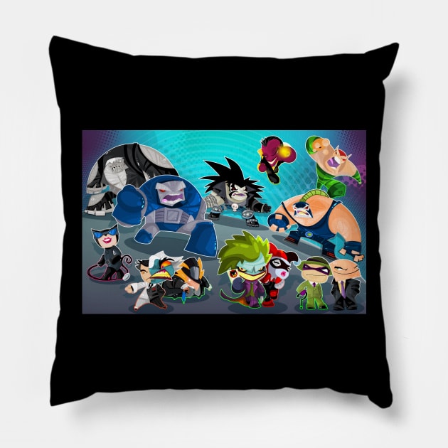 DC Villans Pillow by vancamelot