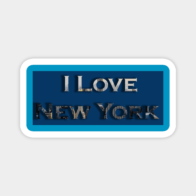 I Love New York Magnet by VarietyStarDesigns