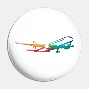 Rainbow aircraft Pin