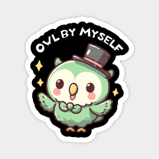 Owl by myself Magnet