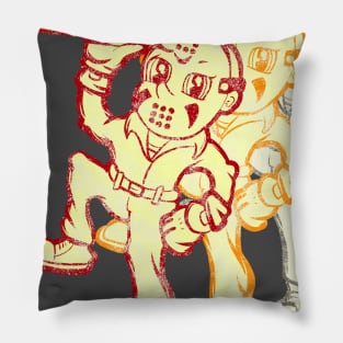 Jason Vorhees Vintage Design Pillow