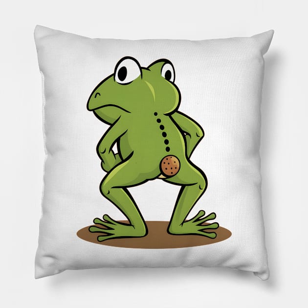 Frog Butt Pillow by SimpliPrinter