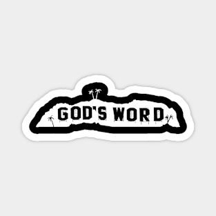 God's Word in Hollywood (dark colors) Magnet