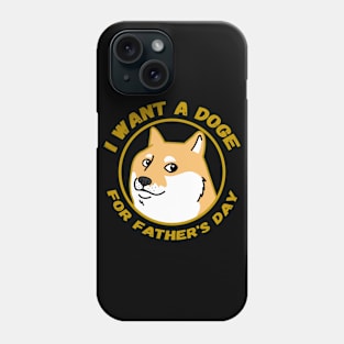 Doge Father's Day Gift, Funny Dogecoin, Crypto Gift, HODL Phone Case