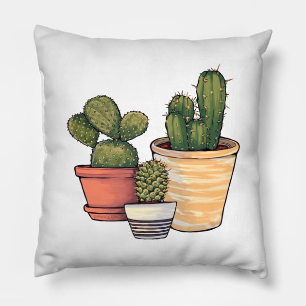 Cactus Pillow by MarcyRangel