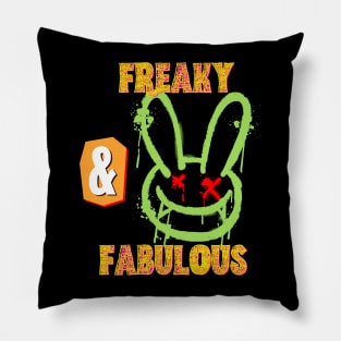 Freaky and fabulous Rabbit Pillow