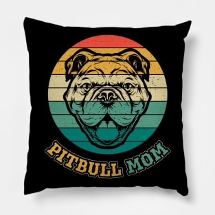 Proud Pitbull Mom Pit Bull Lover Pillow