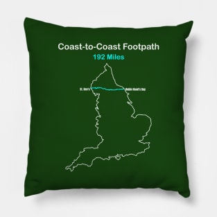 England's Coast-to-Coast Footpath Pillow