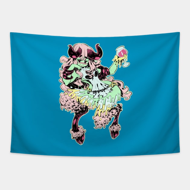 Satyr girl Tapestry by Rafchu