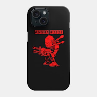 Angry Robot Armed red Phone Case