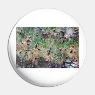 Snow and Pine Cones Pin