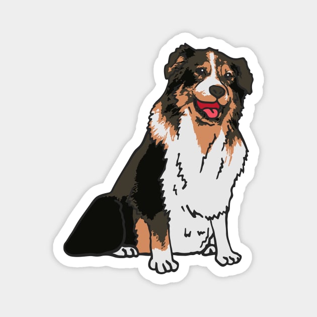 Australian Shepherd Dog Magnet by PetinHeart