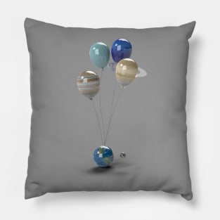Earth & the Gas Giants Pillow