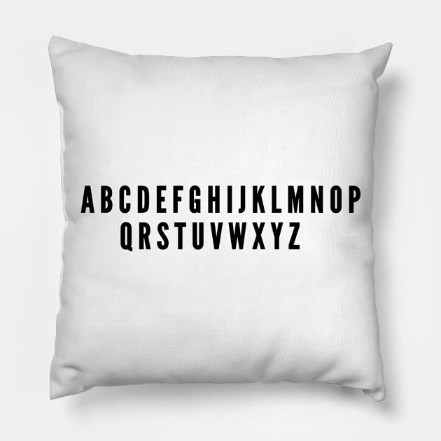 Alphabet Pillow by FromBerlinGift