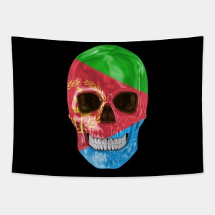 Eritrea Flag Skull - Gift for Eritrean With Roots From Eritrea Tapestry