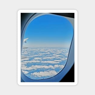 Clouds from above Airplane Window Seat Magnet