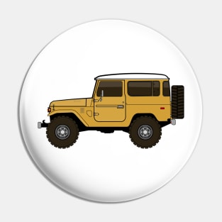 fj40 Land Cruiser yellow Pin