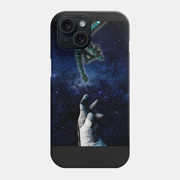 Alien Contact Phone Case by i2studio