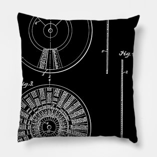 Perpetual Calendar Vintage Patent Hand Drawing Pillow