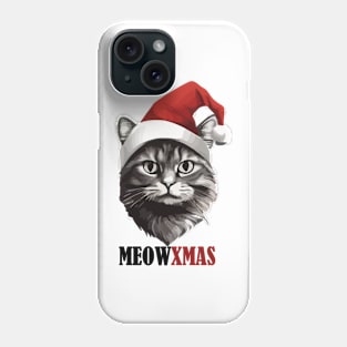 meow head - xmas Phone Case