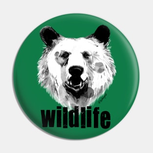 Wild bear Pin