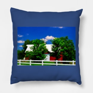 Another Red Barn Pillow