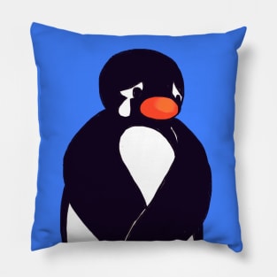 sad noot penguin meme / pingu Pillow