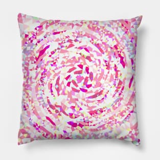 Twirl of Pink Diamond Arrows Pillow