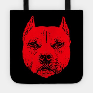 Red Pit Bull Tote