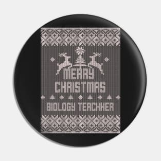 Merry Christmas BIOLOGY TEACHER Pin