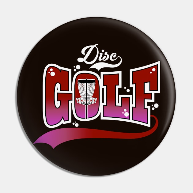 Disc Golf Red Pin by CTShirts