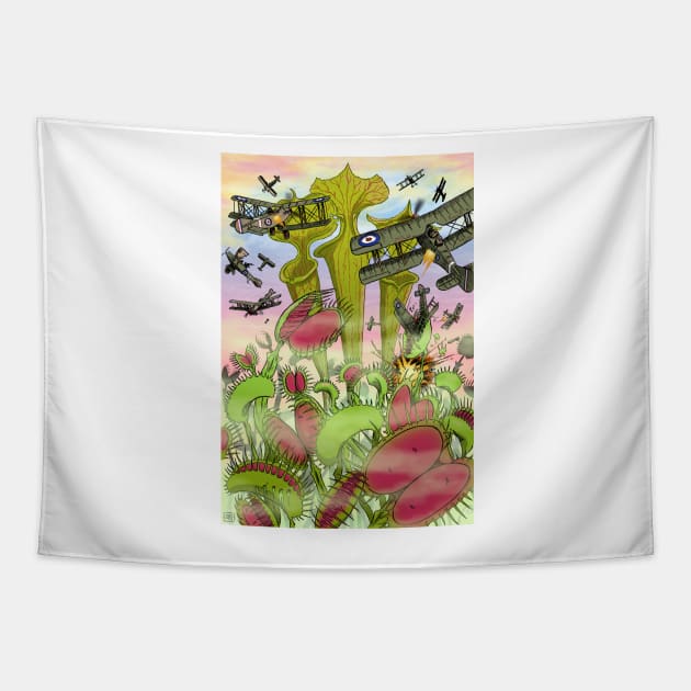 Plants vs Planes Tapestry by matjackson