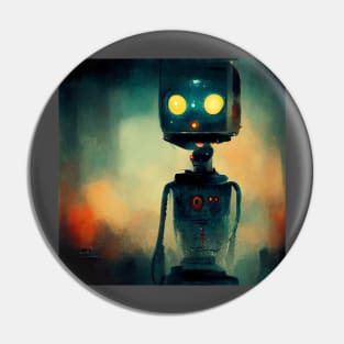 Sad Robot Pin