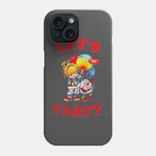 Let's Party Rainbow Brite Distressed Phone Case