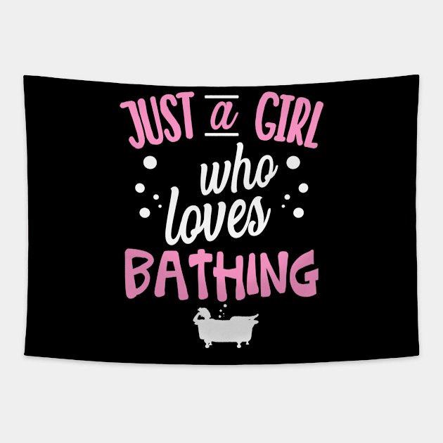 Bath Bathtub Girl Tapestry by Teeladen