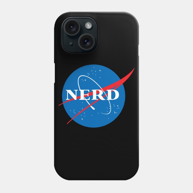 Nerd NASA Logo Geek Space Humor Phone Case by ballhard