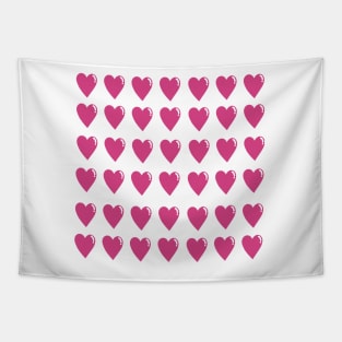 Heart hearts pink love Tapestry