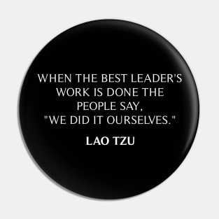 Lao Tzu's Quote Pin