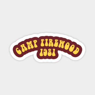 Retro Aesthetics Camp Firewood 1981 Streetwear Vintage Magnet